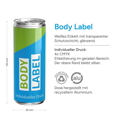 Energy Drink Classic Body Label
